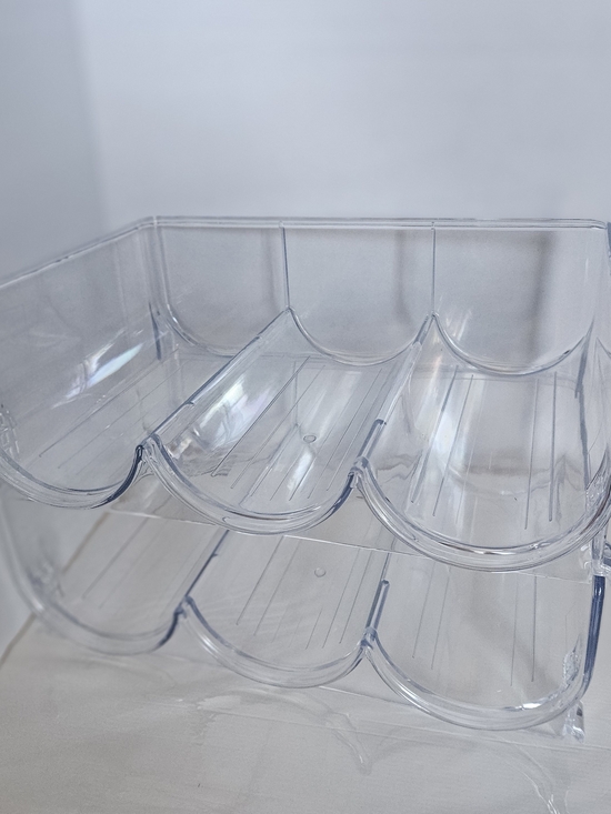 Other - Clear Stackable Wine Bottle Organizer Rack - Home Storage